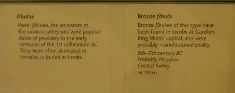 Bronze fibula